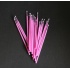 Mikroaplikatory pędzelki Microbrush(op. 100 szt.) różowe 1,0mm